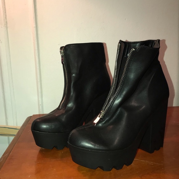 Wedges Booties Zip-up - Picture 2 of 6